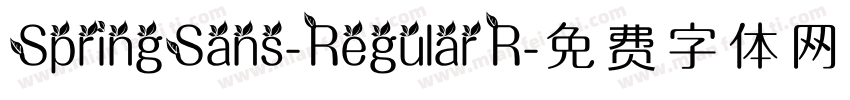 SpringSans-Regular R字体转换
